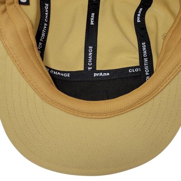 Prana Foothills Flat Brim Hat UPF 50 Tan Adjustable Unisex Logo Packable NEW - Picture 12 of 16